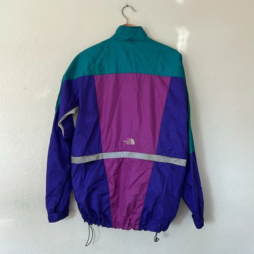 The North Face Vintage Color Block Shell Jacket Becomes Fanny Pack Sz L